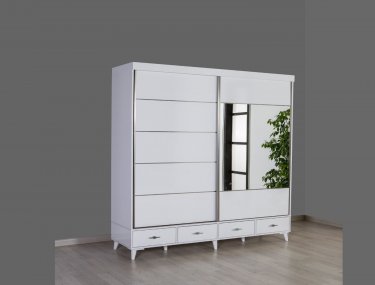 Sürgülü Dolap Çekmeceli 200 cm